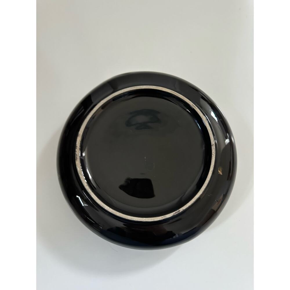 Vintage Retro Ashtray Black and Gold - Picture 6 of 11